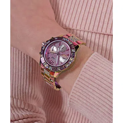 Pre-owned Guess Women Watch Majesty Gw0771l4 Stainless Steel
