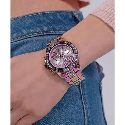 Pre-owned Guess Women Watch Majesty Gw0771l4 Stainless Steel