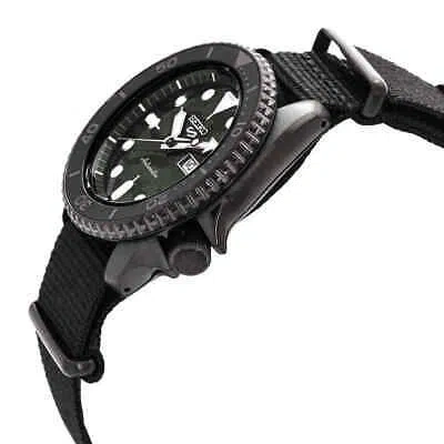 Pre-owned Seiko 5 Sports Automatic Green Camouflage Dial Men's Watch Srpj37k1