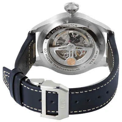 Pre-owned Iwc Schaffhausen Iwc Big Pilot 43 Automatic Blue Dial Men's Watch Iw329303
