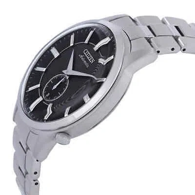 Pre-owned Citizen Automatic Black Dial Men's Watch Nk5000-98e