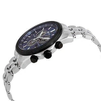 Pre-owned Citizen Brycen Perpetual Chronograph Blue Dial Men's Watch Bl5568-54l
