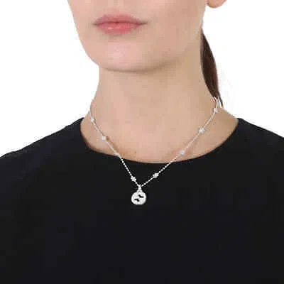 Pre-owned Gucci Interlocking Necklace In Silver - Ybb479221001