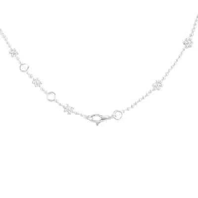 Pre-owned Gucci Interlocking Necklace In Silver - Ybb479221001