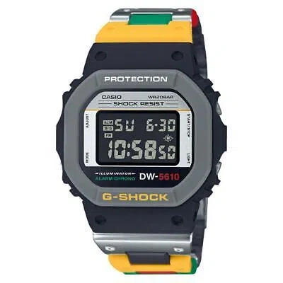 Pre-owned Casio G-shock Dw-5610mt-1jf Mixtape Multicolor Men Watch Japan