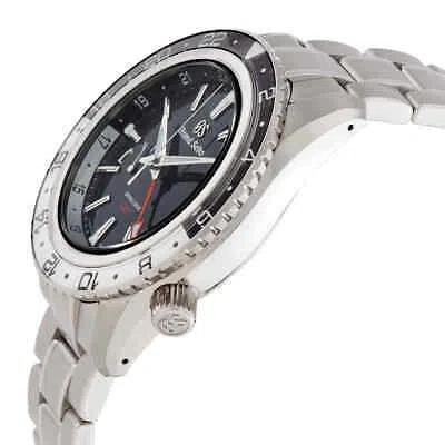 Pre-owned Grand Seiko Sport Gmt Spring Drive Black Dial Men's Watch Sbge277