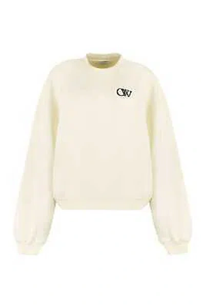 Pre-owned Off-white Cotton Crew-neck Sweatshirt
