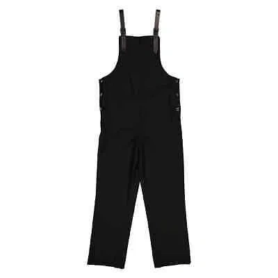 Pre-owned Burberry Men's Black Bib-front Technical Overalls