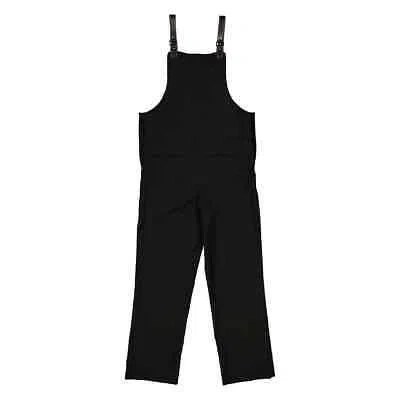Pre-owned Burberry Men's Black Bib-front Technical Overalls