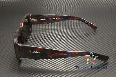Pre-owned Prada Pr 06ys 06v5s0 Abstract Orange Dark Grey 53 Mm Men's Sunglasses In Gray