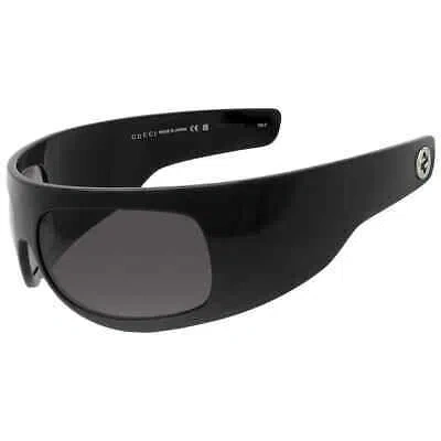Pre-owned Gucci Grey Wrap Ladies Sunglasses Gg1633s 004 66 Gg1633s 004 66 In Gray