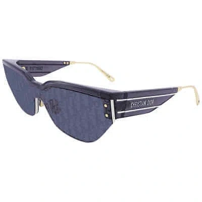 Pre-owned Dior Blue Logo Cat Eye Ladies Sunglasses Club M3u 30b8 00 Club M3u 30b8