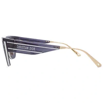 Pre-owned Dior Blue Logo Cat Eye Ladies Sunglasses Club M3u 30b8 00 Club M3u 30b8