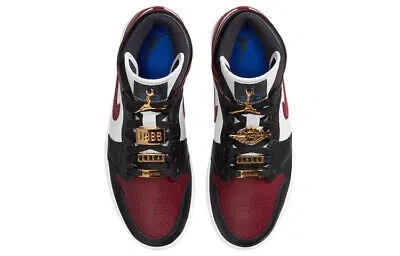 Pre-owned Jordan 1 Mid Se Black Dark Beetroot Women's Cz4385-016 In Multicolor
