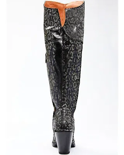 Pre-owned Dan Post Women's Snake Print Western Boot - Snip Toe - Dpp5629 8 M In Silver