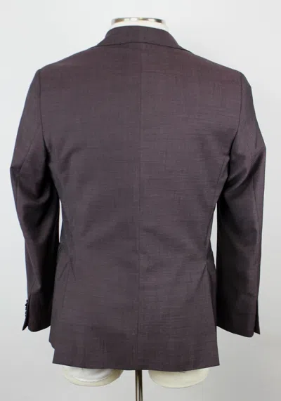 Pre-owned Ted Baker London Suit 40 R Men's Roger Slim Fit Wool Purple Pink Pin Dot