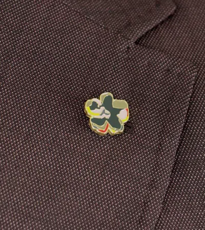 Pre-owned Ted Baker London Suit 40 R Men's Roger Slim Fit Wool Purple Pink Pin Dot