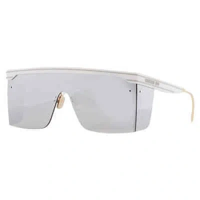 Pre-owned Dior Smoke Mirror Shield Ladies Sunglasses Club M1u Cd40042u 21c 00 In Silver