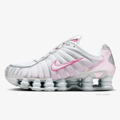 Pre-owned Nike Women's Shox Tl 'metallic Platinum/pink Foam' (hv2520-001) Expeditedship In Silver, Pink