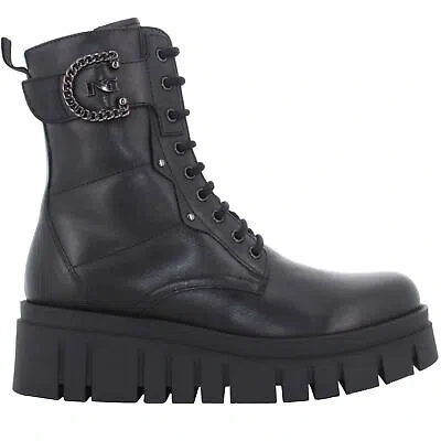 Pre-owned Nerogiardini Nero Giardini A24us Women's Amphibian With Platform I411920d/100 In Black
