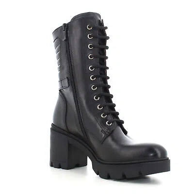 Pre-owned Nerogiardini Nero Giardini A24us Women's Amphibian With Heel I411902d/100 In Black