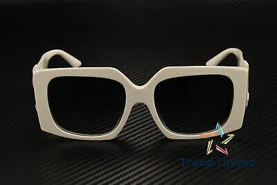 Pre-owned Jimmy Choo Jc5006u 50088g White Gradient Grey 55 Mm Women's Sunglasses In Gray