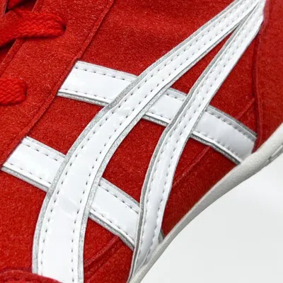 Pre-owned Asics 1083a001  Wrestling Shoes Red X White X Silver Ex-eo Successor Us7.5-11.5