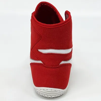 Pre-owned Asics 1083a001  Wrestling Shoes Red X White X Silver Ex-eo Successor Us7.5-11.5