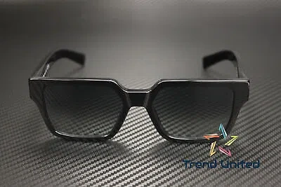 Pre-owned Prada Pr 03zs 1ab06t Black Grey Gradient Vintage 54 Mm Men's Sunglasses In Gray
