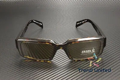 Pre-owned Prada Pr 27zs 19j09z Loden Black Dark Brown 54 Mm Men's Sunglasses