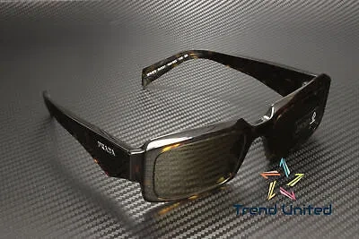 Pre-owned Prada Pr 27zs 19j09z Loden Black Dark Brown 54 Mm Men's Sunglasses