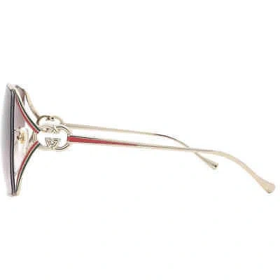 Pre-owned Gucci Red Geometric Ladies Sunglasses Gg1322sa 003 64 Gg1322sa 003 64
