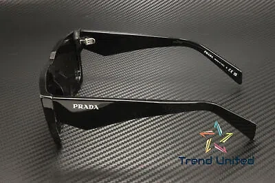 Pre-owned Prada Pr A06s 16k08z Black Dark Grey 50 Mm Men's Sunglasses In Gray