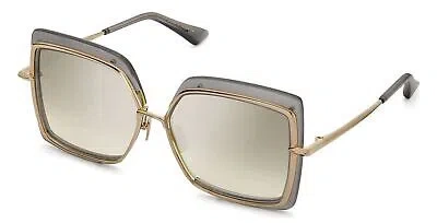 Pre-owned Dita Narcissus Dts503-58-03-z Satin Crystal Grey Gold In Gray