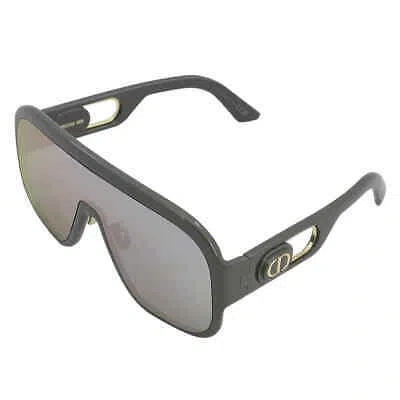 Pre-owned Dior Bobbysport Silver Mirror Shield Ladies Sunglasses Cd40054u 20c 00