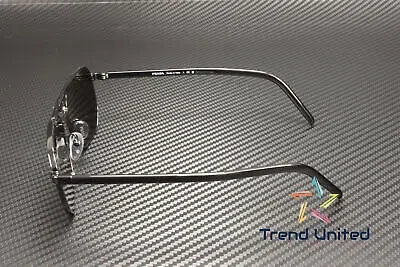 Pre-owned Prada Pr 58ys 1ab5s0 Rectangle Black Dark Grey 57 Mm Men's Sunglasses In Gray