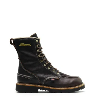 Pre-owned Thorogood Men's 1957 Series Flyway Usa 8" Waterproof Soft Toe Work Boot 814-4141 In Brown