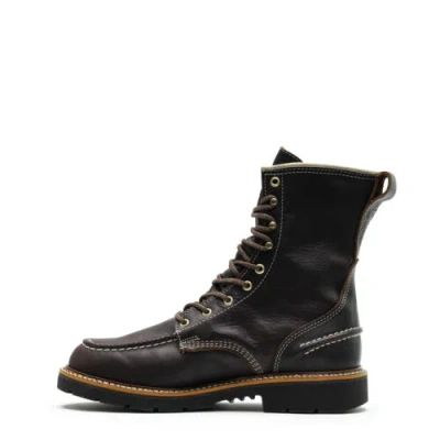 Pre-owned Thorogood Men's 1957 Series Flyway Usa 8" Waterproof Soft Toe Work Boot 814-4141 In Brown