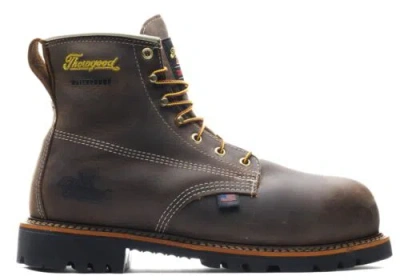 Pre-owned Thorogood Men's American Heritage 6" Composite Toe Wp Insulated Work Boot 804-4 In Brown
