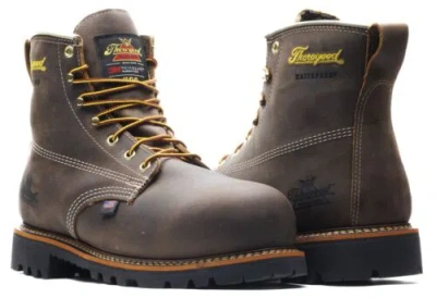 Pre-owned Thorogood Men's American Heritage 6" Composite Toe Wp Insulated Work Boot 804-4 In Brown