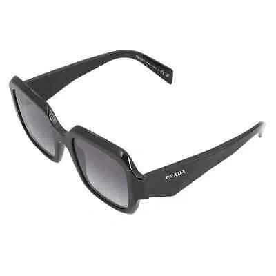 Pre-owned Prada Grey Gradient Square Ladies Sunglasses Pr 28zs 16k90a 53 Pr 28zs 16k90a 53 In Gray