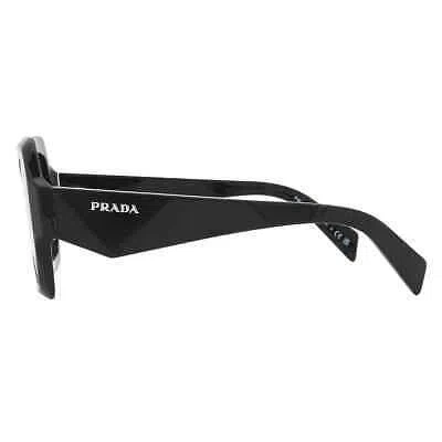 Pre-owned Prada Grey Gradient Square Ladies Sunglasses Pr 28zs 16k90a 53 Pr 28zs 16k90a 53 In Gray
