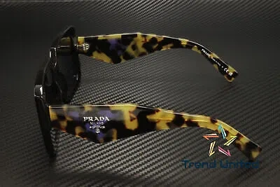 Pre-owned Prada Pr 23ys 2au05q Tortoise Violet Mirror 51 Mm Women's Sunglasses In Purple