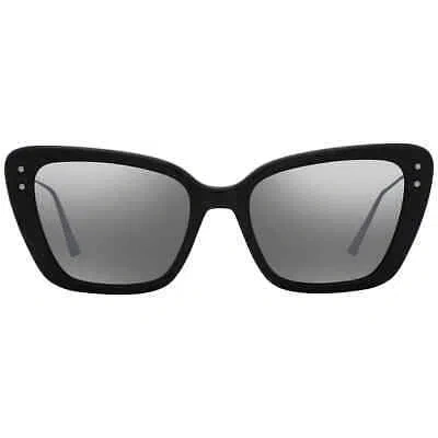 Pre-owned Dior Gunmetal Mirrored Butterfly Ladies Sunglasses Miss B5i 14a7 54 In Green