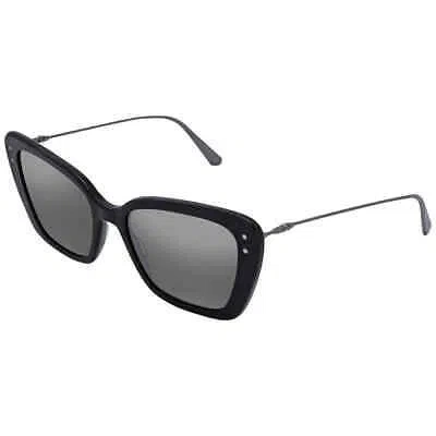 Pre-owned Dior Gunmetal Mirrored Butterfly Ladies Sunglasses Miss B5i 14a7 54 In Green