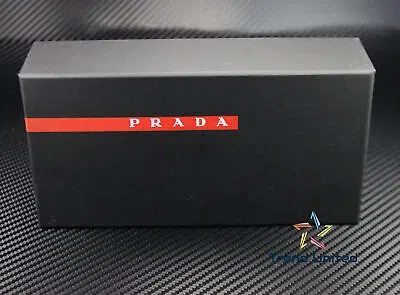 Pre-owned Prada Linea Rossa Ps 50ys 19g02g Black Red Dk Grey Polarized 62 Men's Sunglasses In Polar Dark Grey