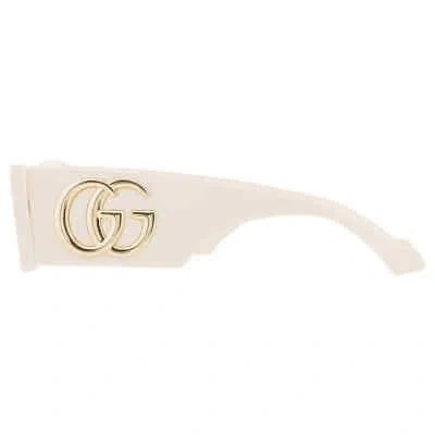 Pre-owned Gucci Brown Rectangular Ladies Sunglasses Gg1425s 004 53 Gg1425s 004 53