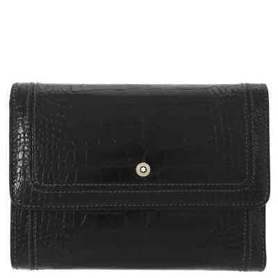 Pre-owned Cc Montblanc La Vie De Boheme 6  Wallet 107611 In Check Description