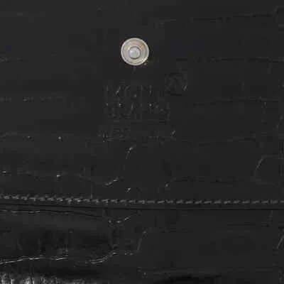 Pre-owned Cc Montblanc La Vie De Boheme 6  Wallet 107611 In Check Description