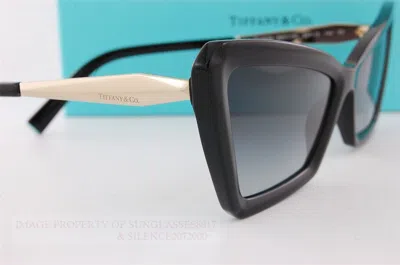 Pre-owned Tiffany & Co Brand . Sunglasses Tf 4203 80013c Black/gradient Grey For Women In Gray